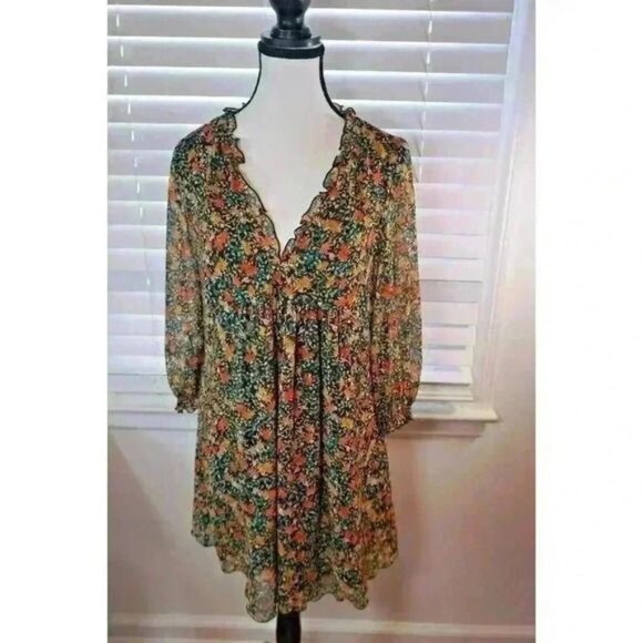 Zara Flowy Floral Mini Dress - Size XS - Picture 6 of 6